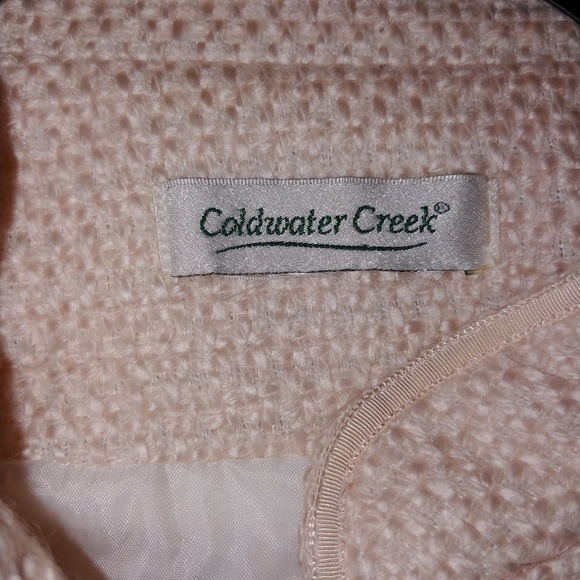 COLDWATER CREEK PALE PINK TWEED JACKET - Picture 4 of 5